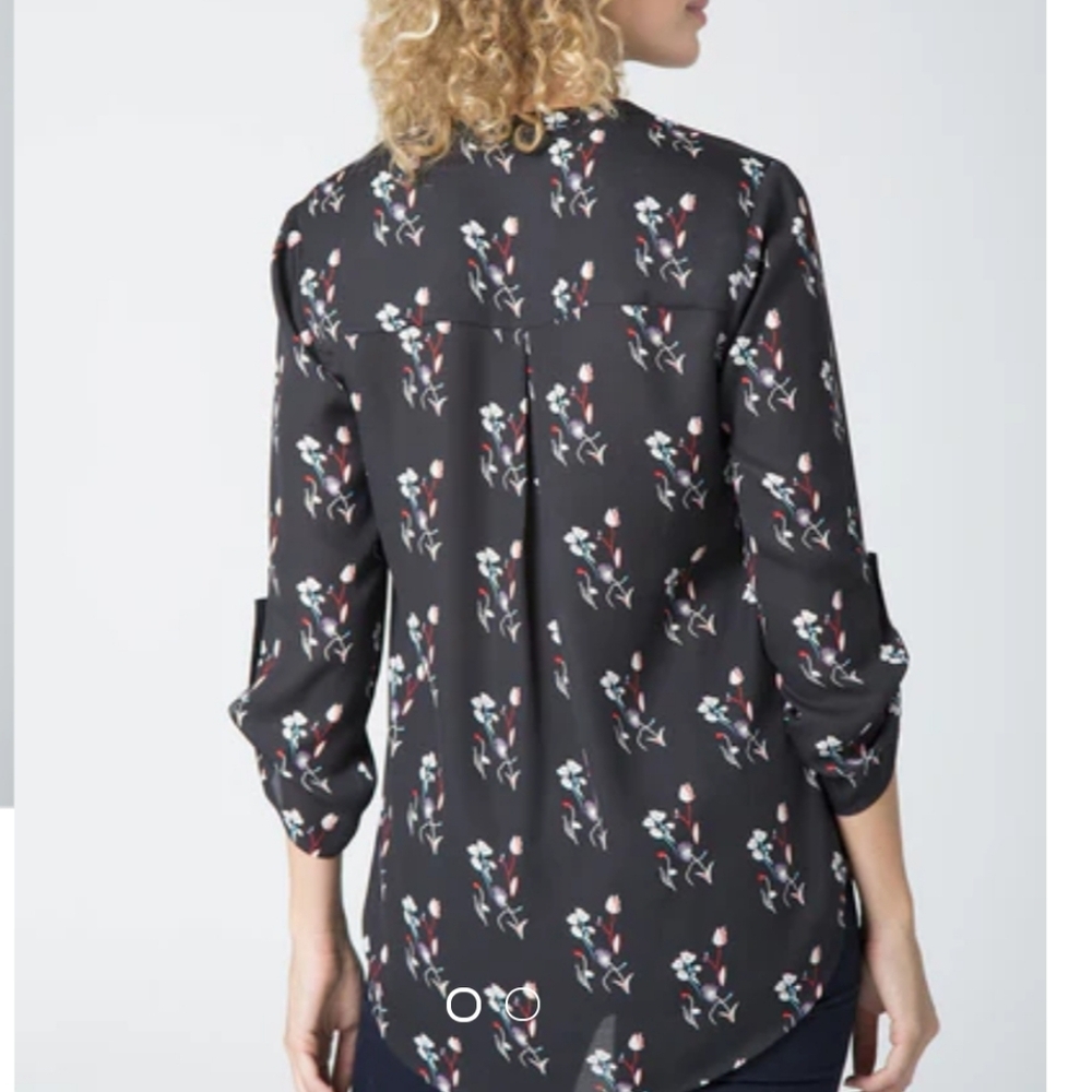 Floral Black Blouse - Picture 2 of 13